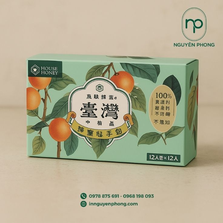 In thùng carton đựng nhãn sắc nét, màu sắc sống động